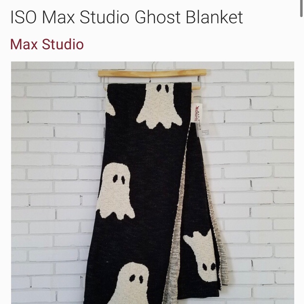 Max studio ghost blanket